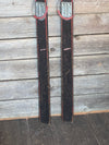 Antique Ski Rider Downhill Wooden Skis