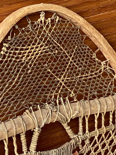 Vintage Canadian Bear Paw Snowshoes