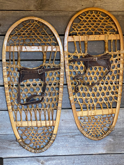 Vintage Canadian Bearpaw Snowshoes