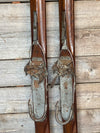 Antique Hand Carved Ridgetop Skis