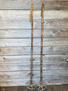 Antique Bamboo Ski Poles- Tiger Striped