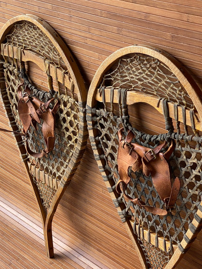 Vintage Snowshoes - Bearpaw shape