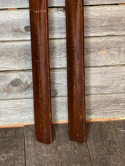 Antique Hand Carved Ridgetop Skis