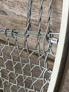 Vintage Metal Snowshoes - White