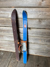 Vintage Junior Snow Patrol Skis- Blue (1960's)