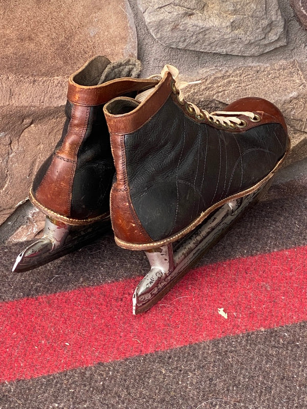 Vintage Leather Mens Ice Hockey Skates - VintageWinter display picture 3