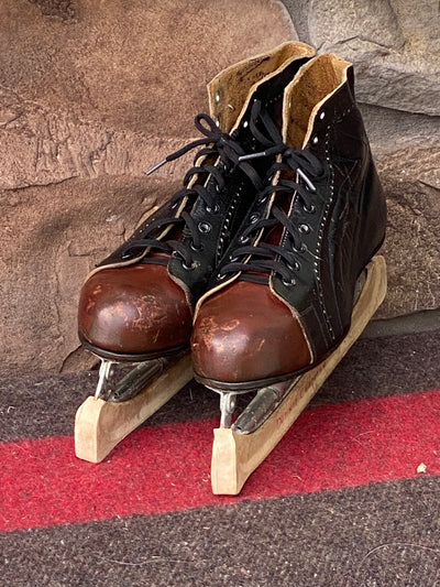 Vintage Leather Hockey Skates