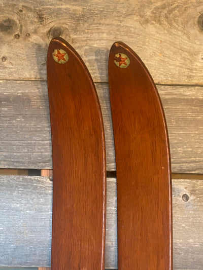 Antique R.H. Macy's Co. Wood Skis
