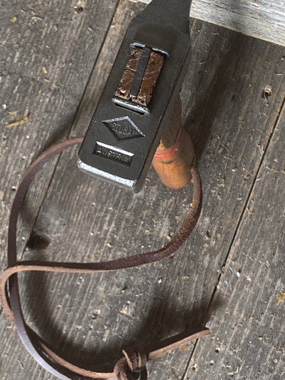 Vintage Wood Handle Rock Climbing Piton Hammer made by Stubai