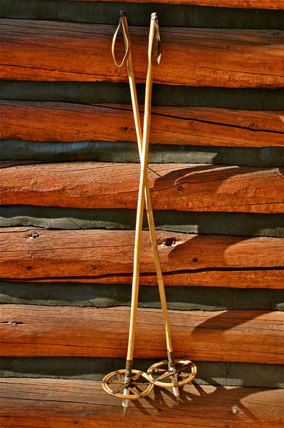 Vintage Bamboo Ski Poles
