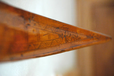 Antique Swedish Hand Carved Skis