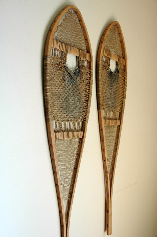 Antique Native American Indian Snowshoes - 50"