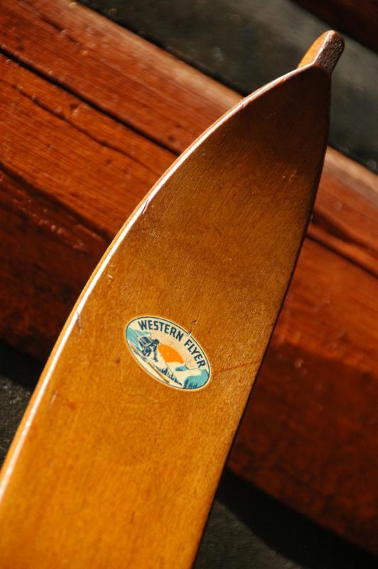 Antique Western Flyer Skis