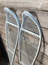 Vintage Metal Snowshoes - White