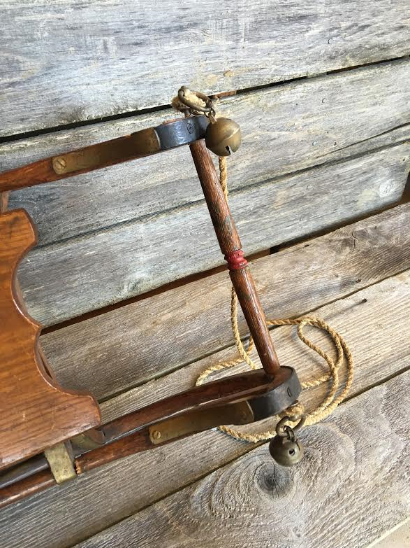 Children’s Vintage Wood Sled