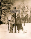 Collegiate Girl Snowshoers c. 1920's