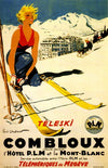 Vintage Ski Poster - Combloux