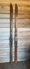 Antique Broadmount Downhill Skis