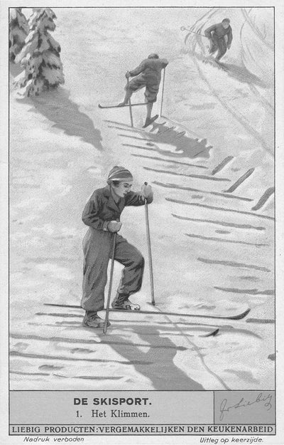 Vintage Skiing Poster - De Skisport