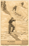 Vintage Skiing Poster - De Skisport
