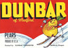 Vintage Ski Poster - Dunbar Ski Pear - Red
