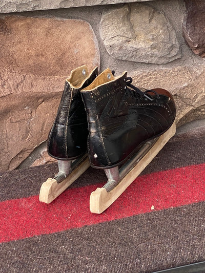 Vintage Leather Hockey Skates