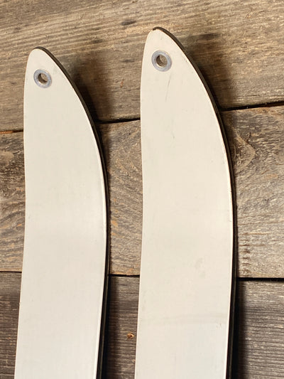 Military White Downhill Skis - 1950s - New - Never Mounted