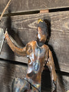 Art Deco Skiers Metal Wall Art