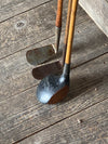 Hickory shafted golf clubs - set of 3