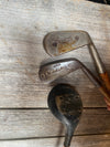 Hickory shafted golf clubs - set of 3