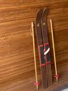 Childrens Vintage Skis and Poles