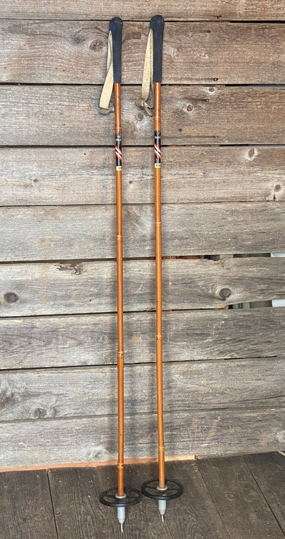 Vintage Bamboo Ski Poles