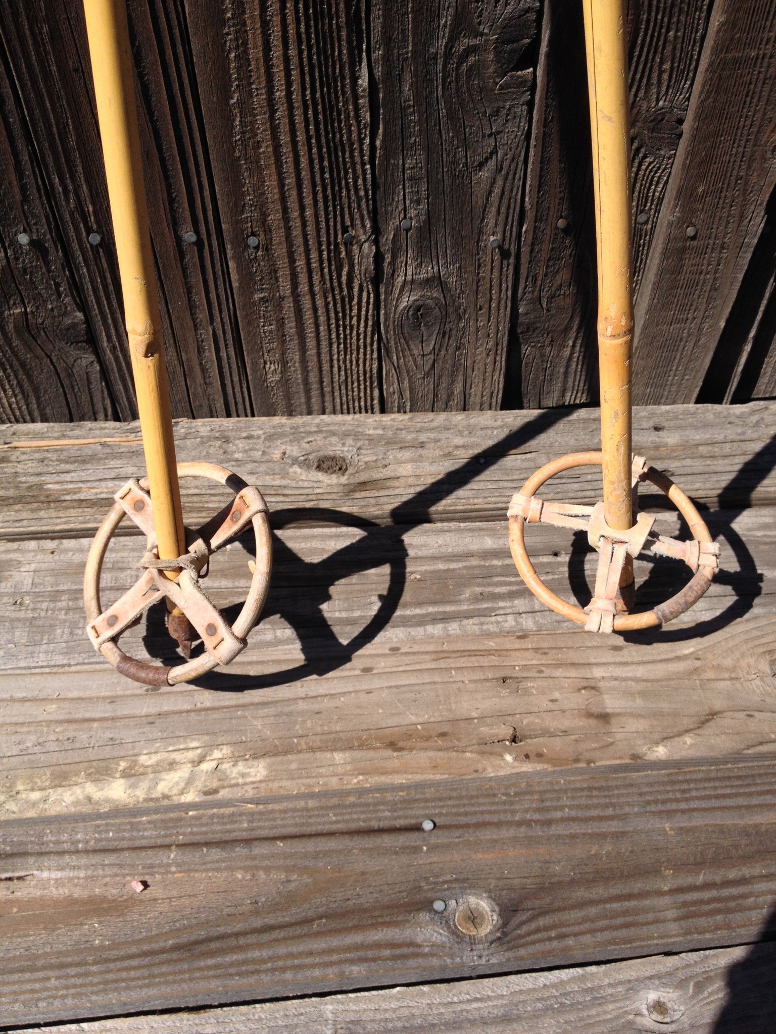 Vintage Bamboo - Youth Ski Poles