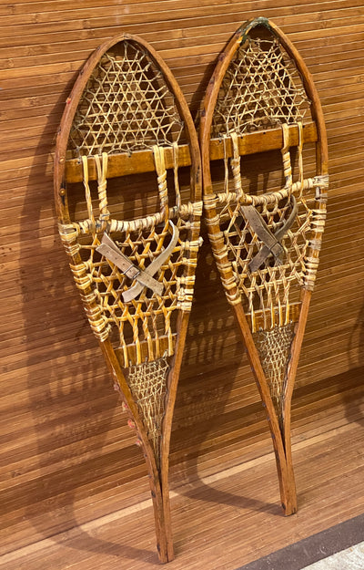 Native American Snowshoes With Red Pom Poms