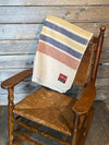 Cream Bay Blanket with Stripes Wool Blanket