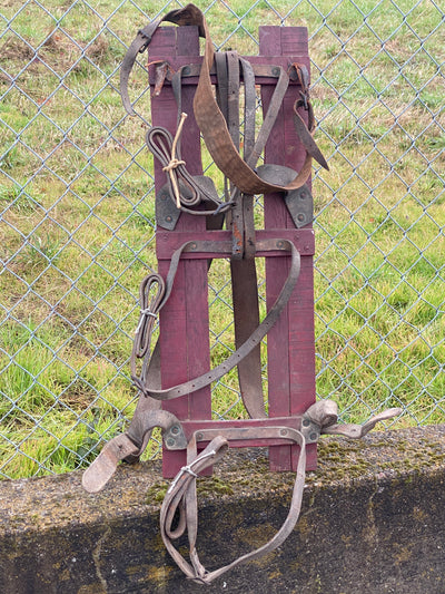 Antique Wooden Frame Backpack
