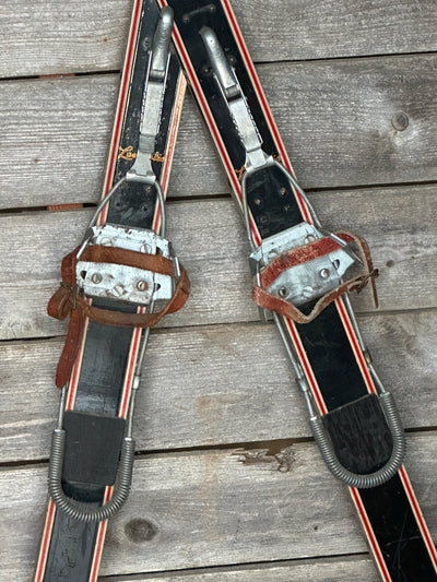 Vintage Krystal Combi Polaris Skis 1940s - 1950s