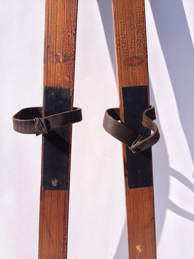 Antique Lund Company Youth Skis