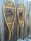 Classic Wood Snowshoes with Leather Bindings