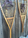 Classic Wood Snowshoes with Leather Bindings