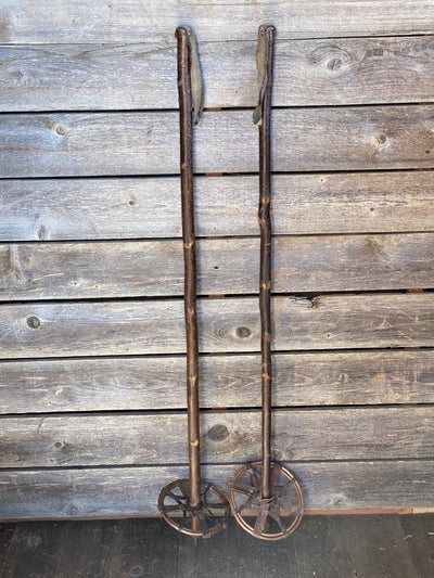 Antique Hickory Ski Poles