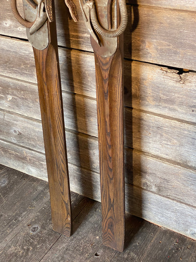 Vintage R.H. Macy's and Company Wooden Skis