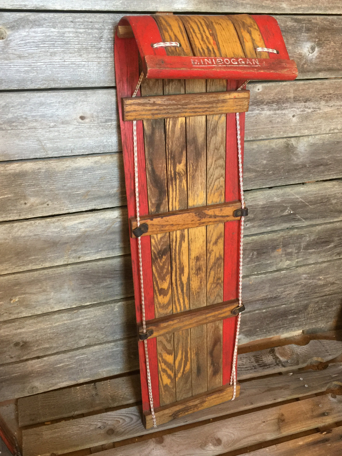 Red Striped Vintage Toboggan