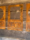Metal Ski Decor - Wall Art - Easy Difficult Advanced