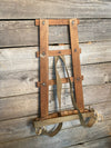 Vintage Wood Frame Backpack