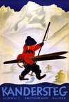 Vintage Ski Poster - Kandersteg