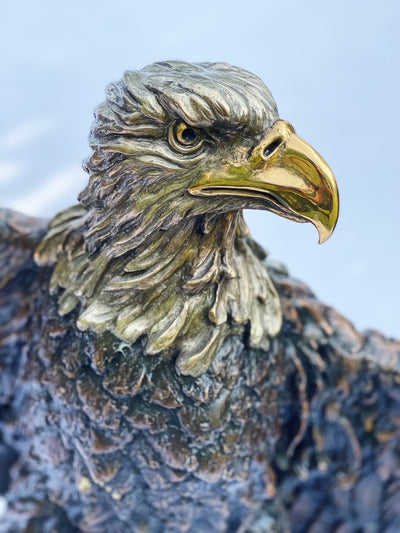 Lost Wax Bronze Eagle Sculpture