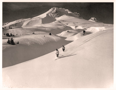 Vintage Mt. Hood Skiing Photograph