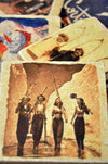 Set of 4 Vintage Marble Ski Coasters