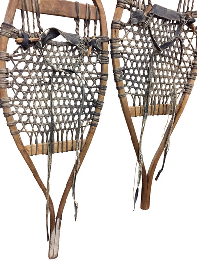 Antique Handmade Trapper Snowshoes